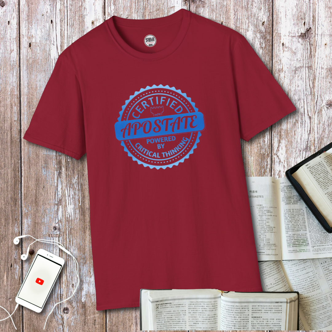Certified Apostate Unisex T Shirt, Ex JW Cult Survivor Tee