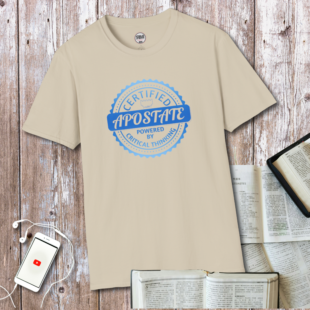 Certified Apostate Unisex T Shirt, Ex JW Cult Survivor Tee