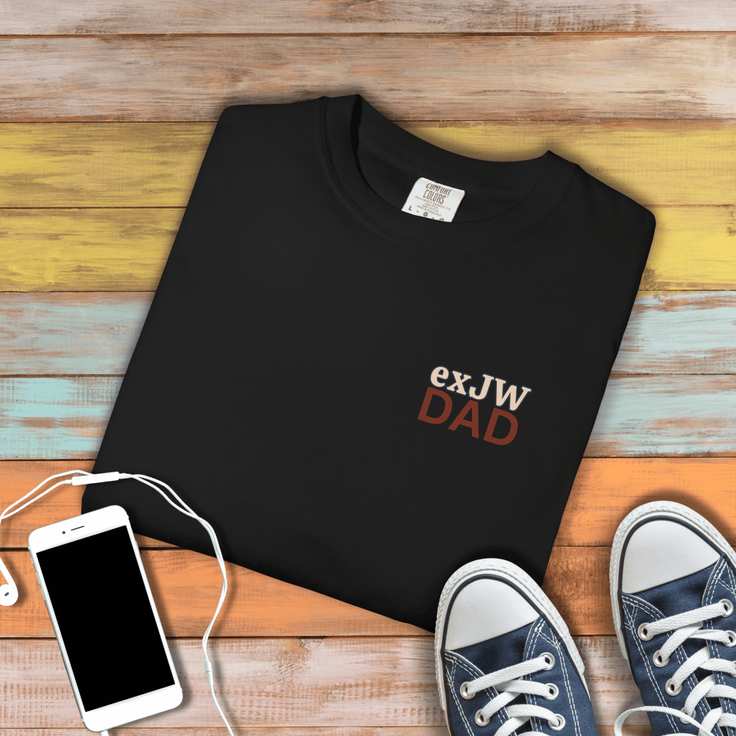 Ex-JW Humor Father’s Day Tee – First Father’s Day as a "Worldly" Dad T-Shirt