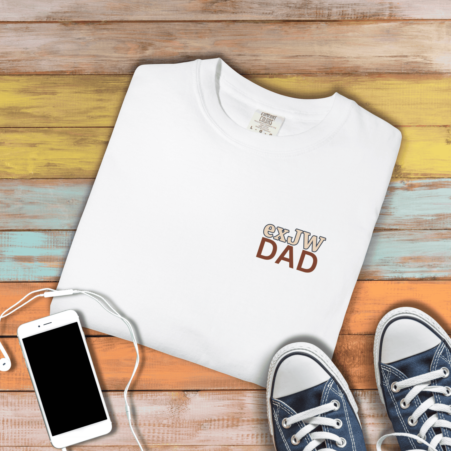 Ex-JW Humor Father’s Day Tee – First Father’s Day as a "Worldly" Dad T-Shirt
