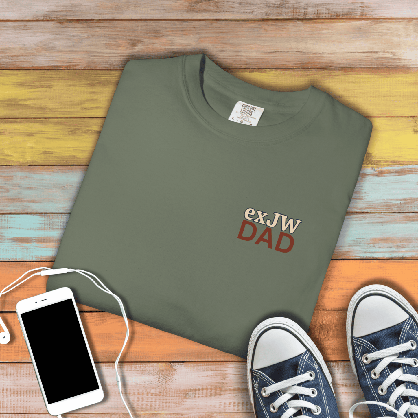 Ex-JW Humor Father’s Day Tee – First Father’s Day as a "Worldly" Dad T-Shirt