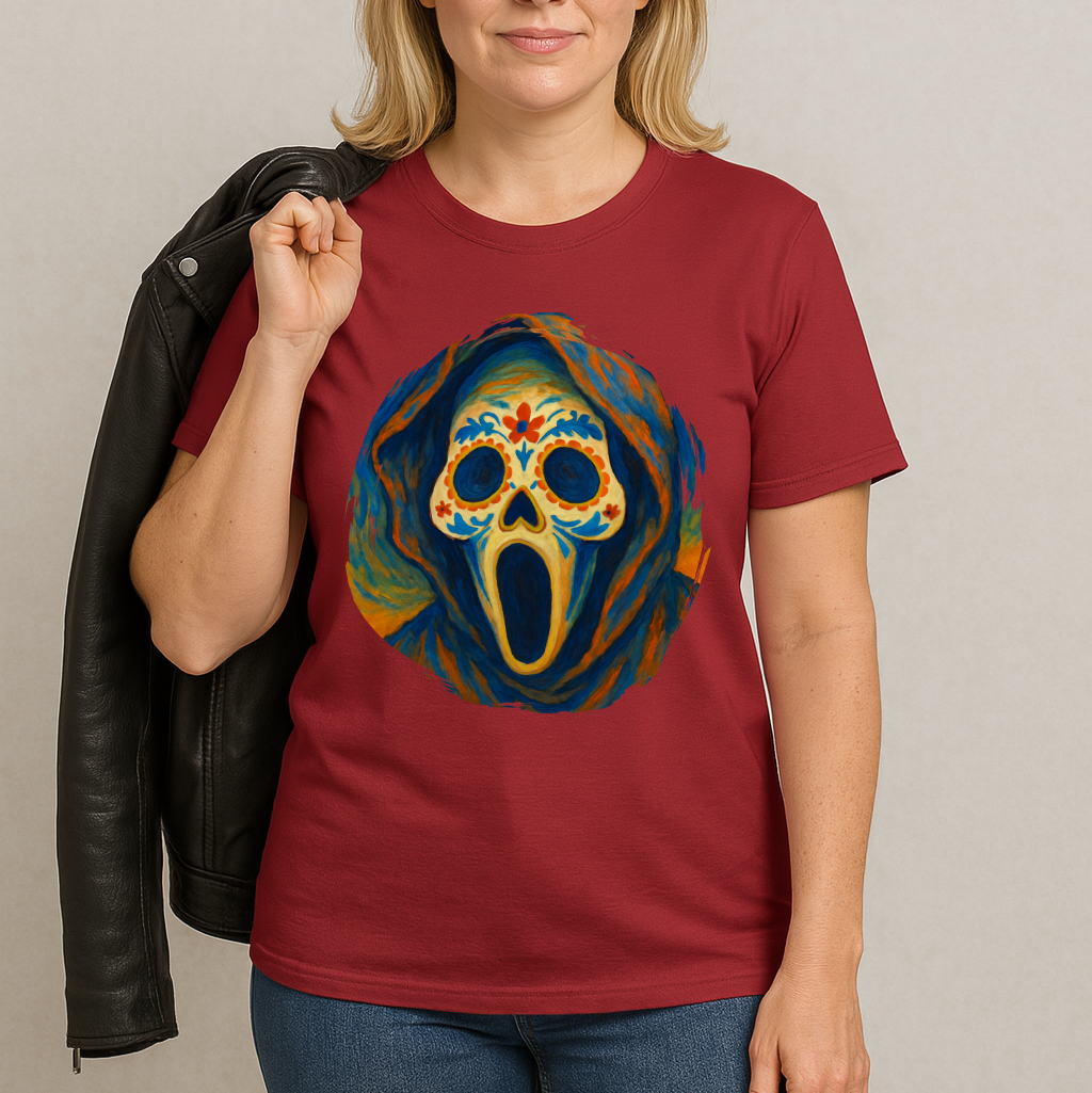 Sugar Skull T-Shirt – Spooky Day of the Dead Horrorcore Tee
