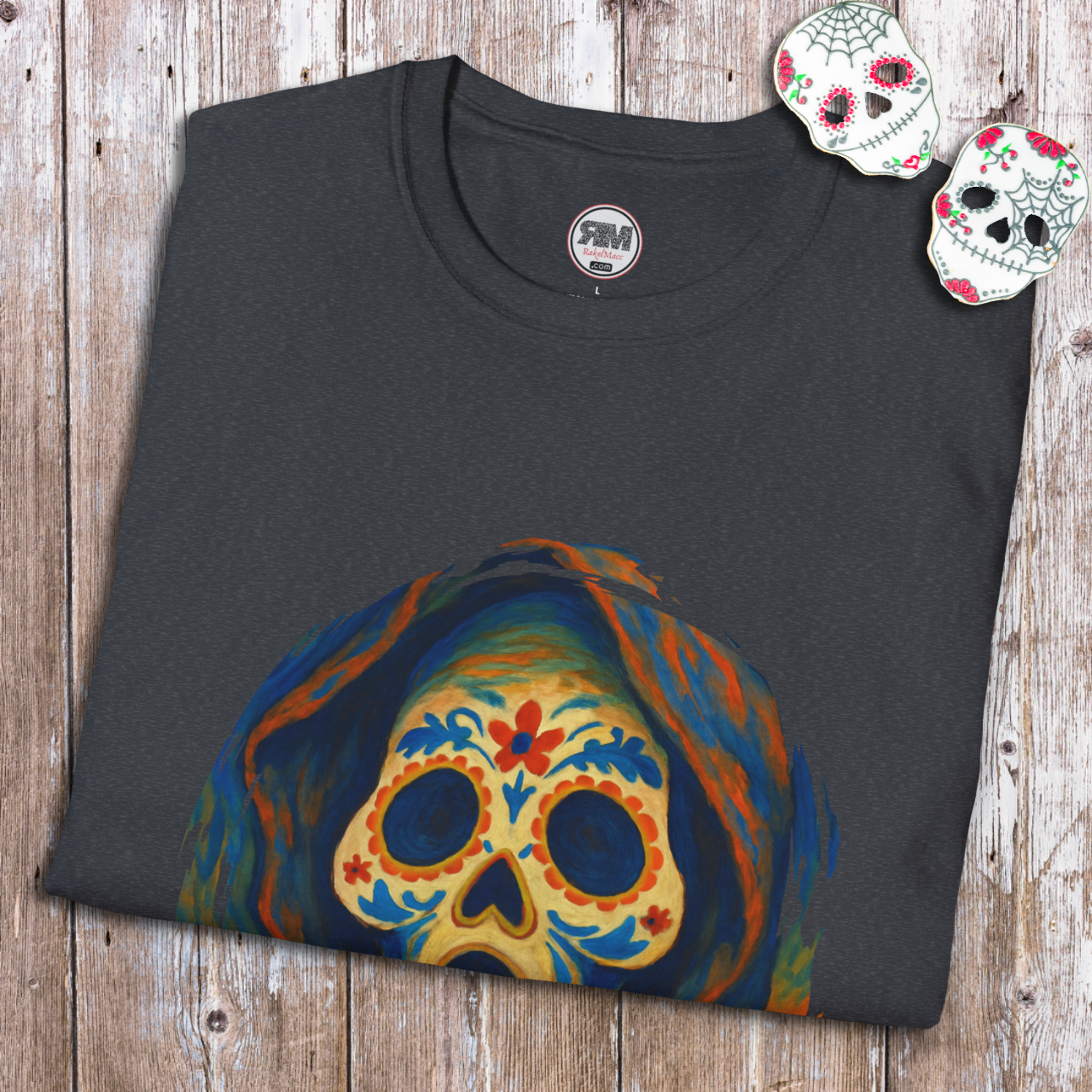 Sugar Skull T-Shirt – Spooky Day of the Dead Horrorcore Tee