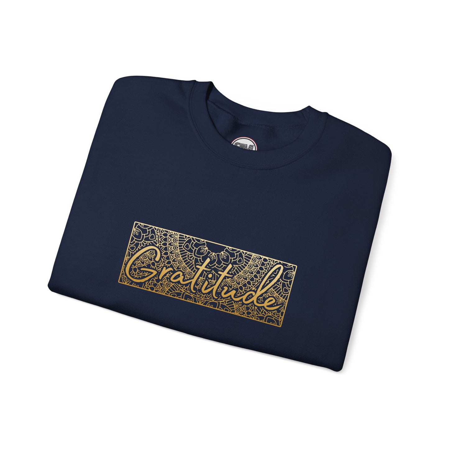 Gratitude Mandala Unisex Sweatshirt, Mindful Graphic Pullover