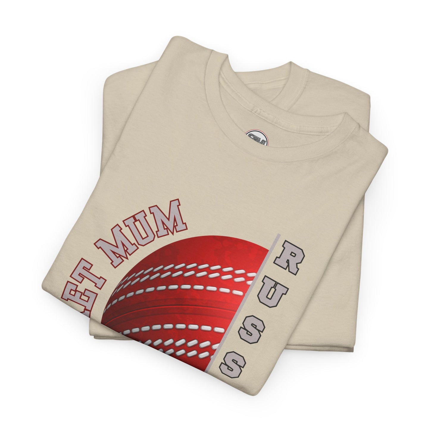 Personalised Cricket Mum T Shirt, Custom Name Gift for Cricket Loving Mothers
