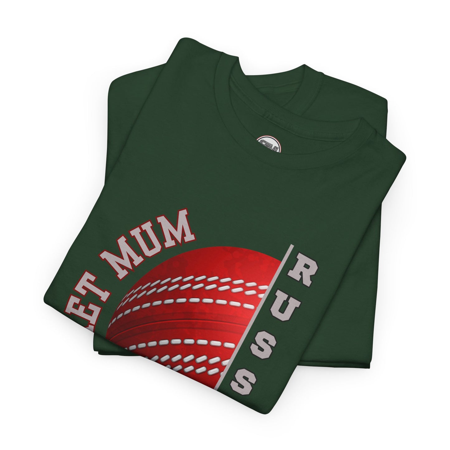 Personalised Cricket Mum T Shirt, Custom Name Gift for Cricket Loving Mothers