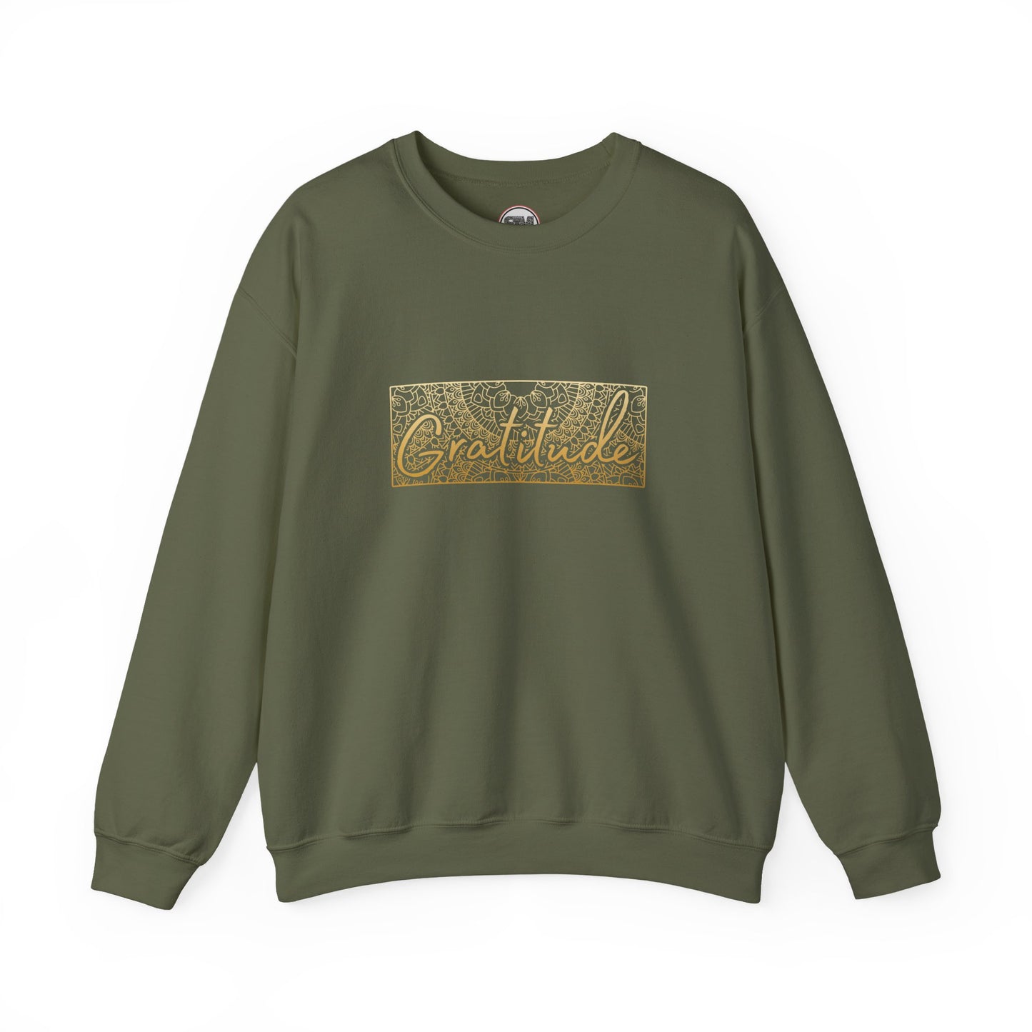 Gratitude Mandala Unisex Sweatshirt, Mindful Graphic Pullover
