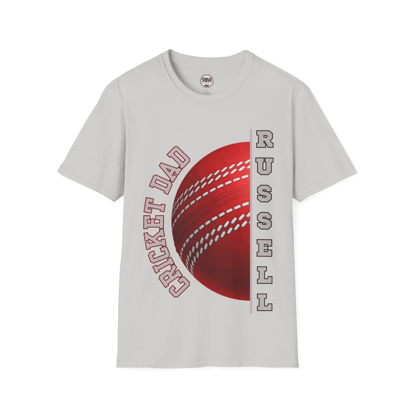 Personalised Cricket Dad T Shirt, Custom Name Gift, Unique Father’s Day Tee