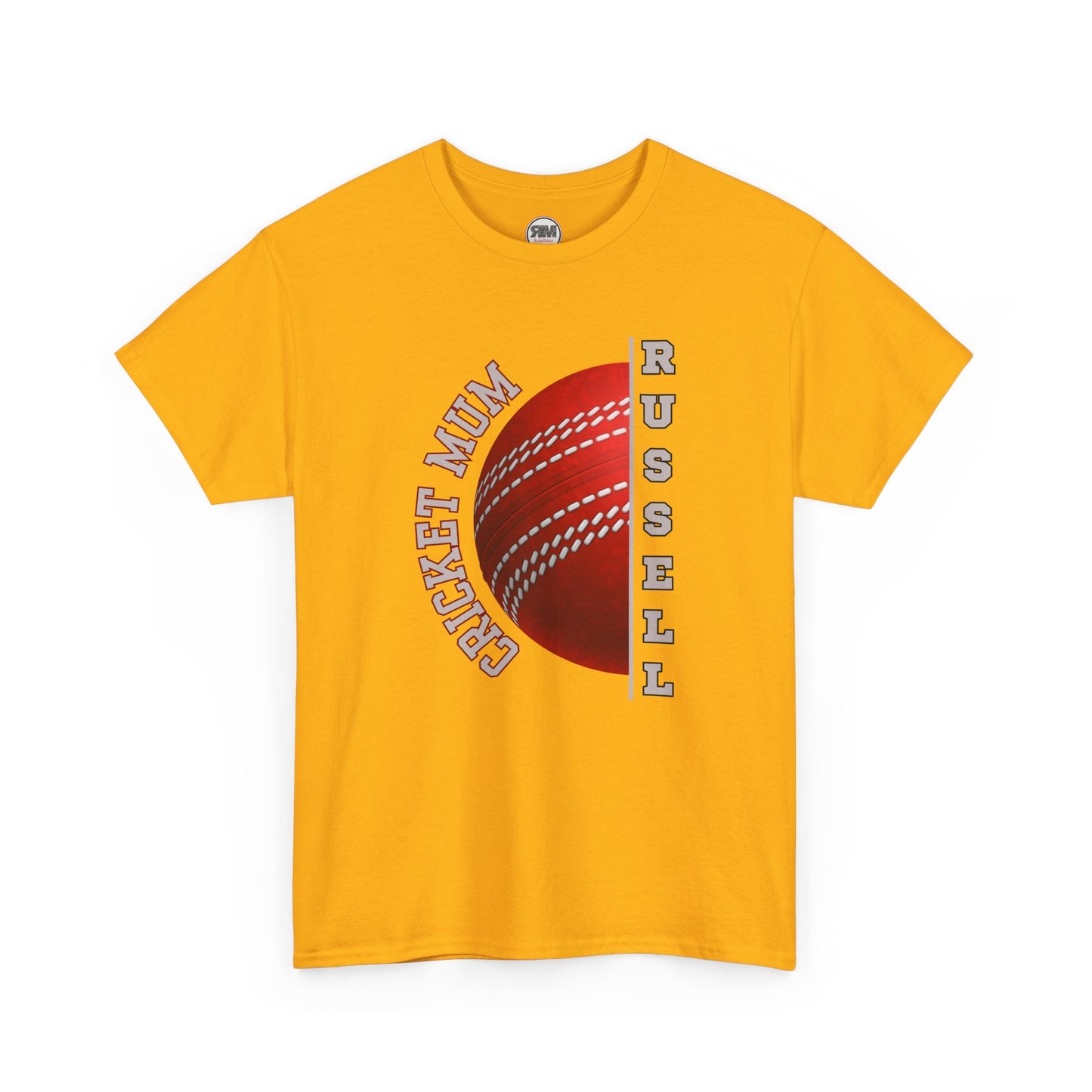 Personalised Cricket Mum T Shirt, Custom Name Gift for Cricket Loving Mothers