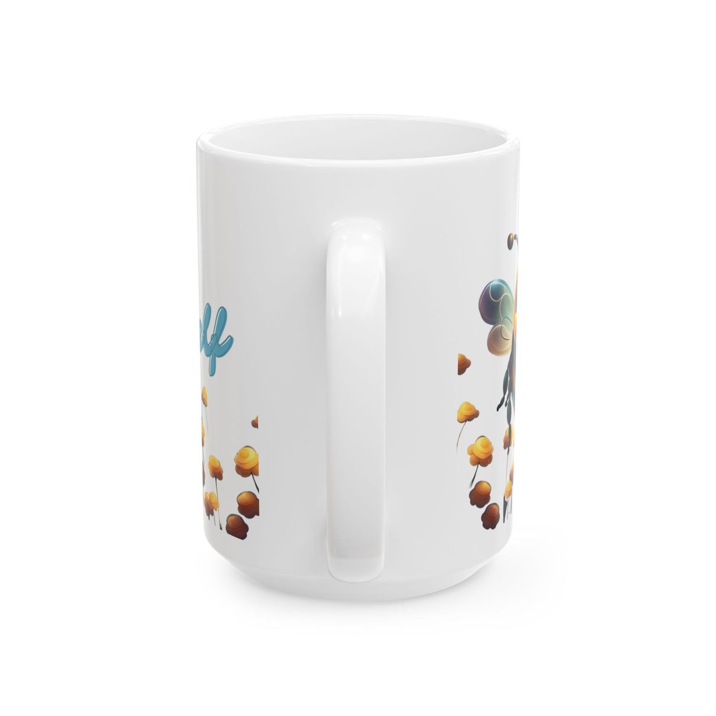 Bee Yourself Ceramic Mug – Inspirational Coffee Cup for Bee Lovers