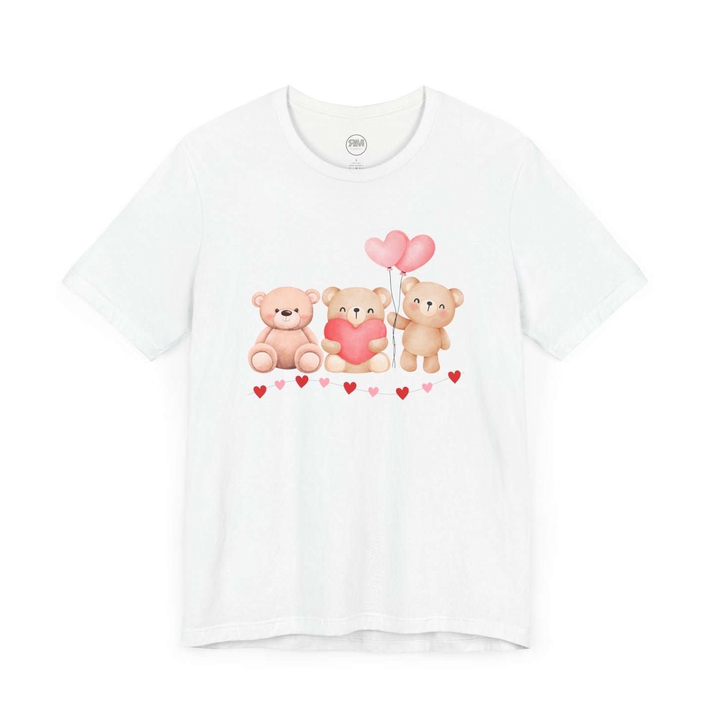 Teddy Bear Valentines Day T Shirt, Cute Love Plush Tee