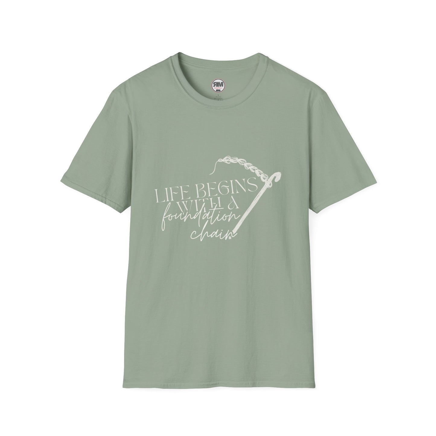 Life Begins With a Foundation Chain Tee