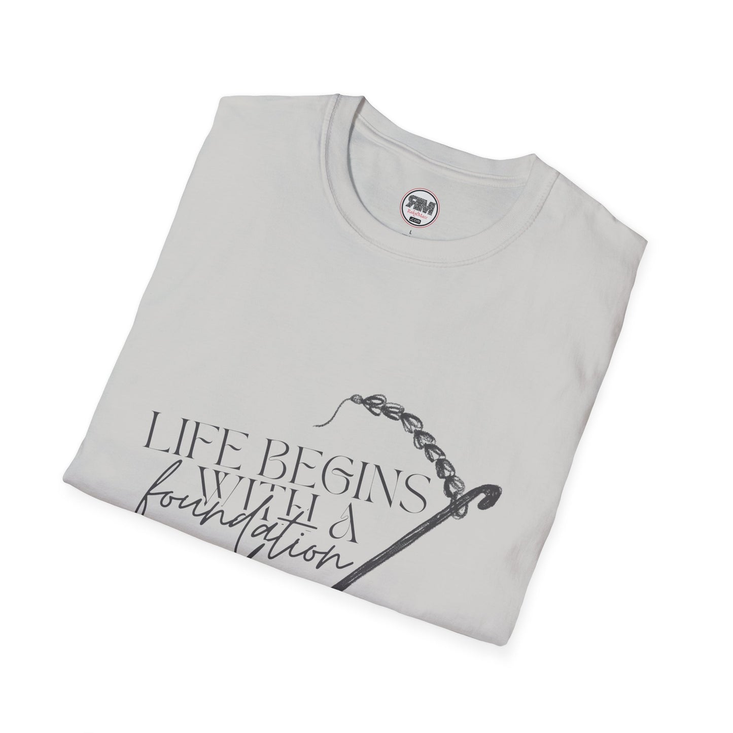 Life Begins With a Foundation Chain Tee