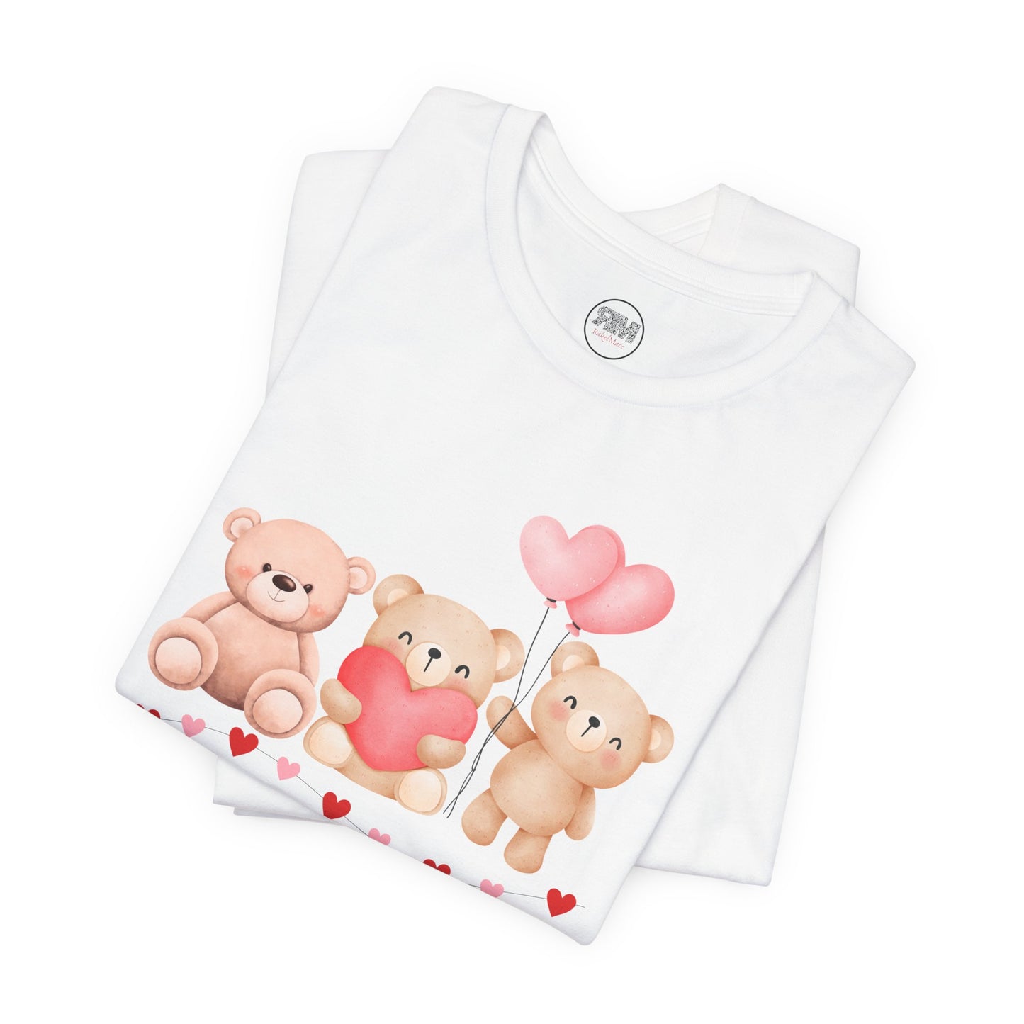 Teddy Bear Valentines Day T Shirt, Cute Love Plush Tee