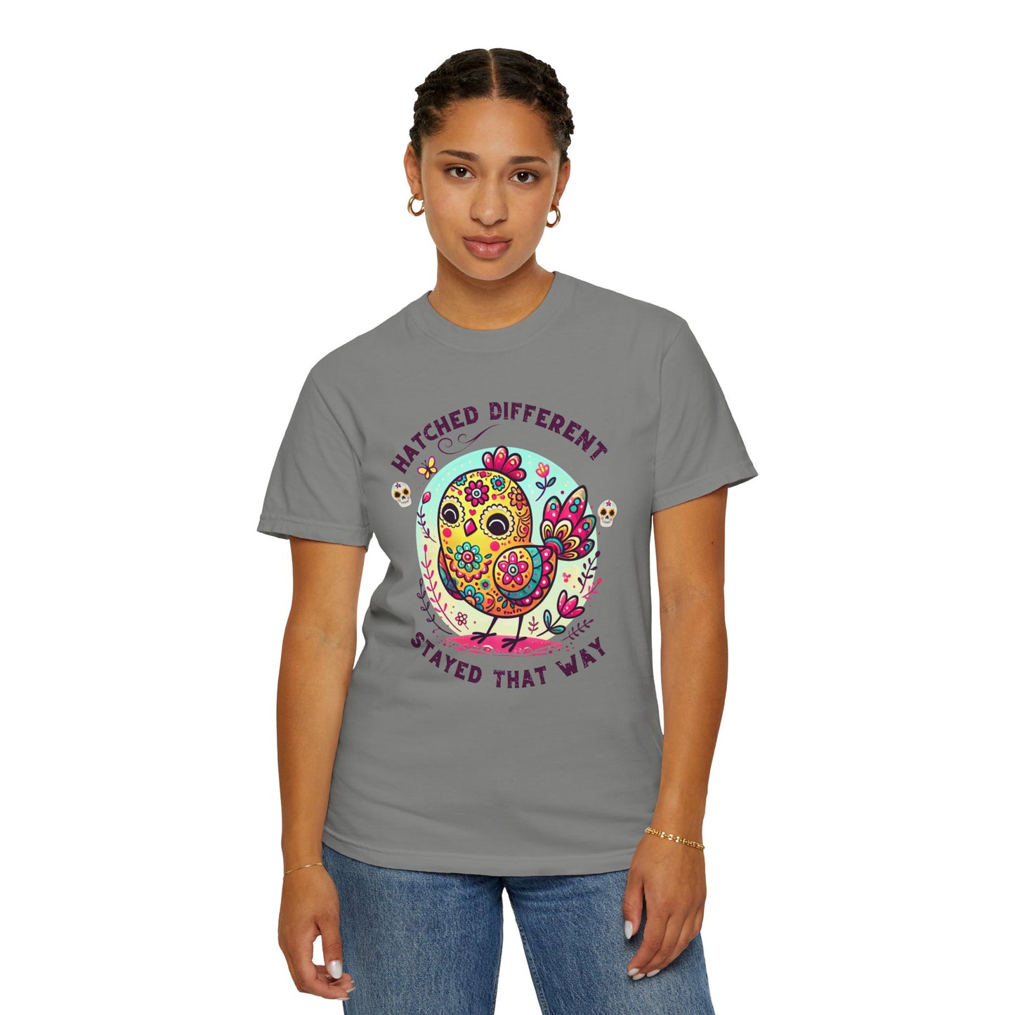 Just a Girl Who Loves Chickens Hens and Wildflowers T Shirt
