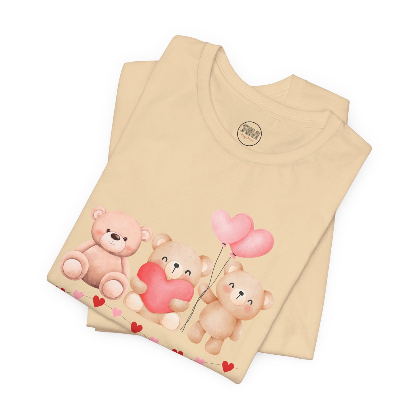 Teddy Bear Valentines Day T Shirt, Cute Love Plush Tee