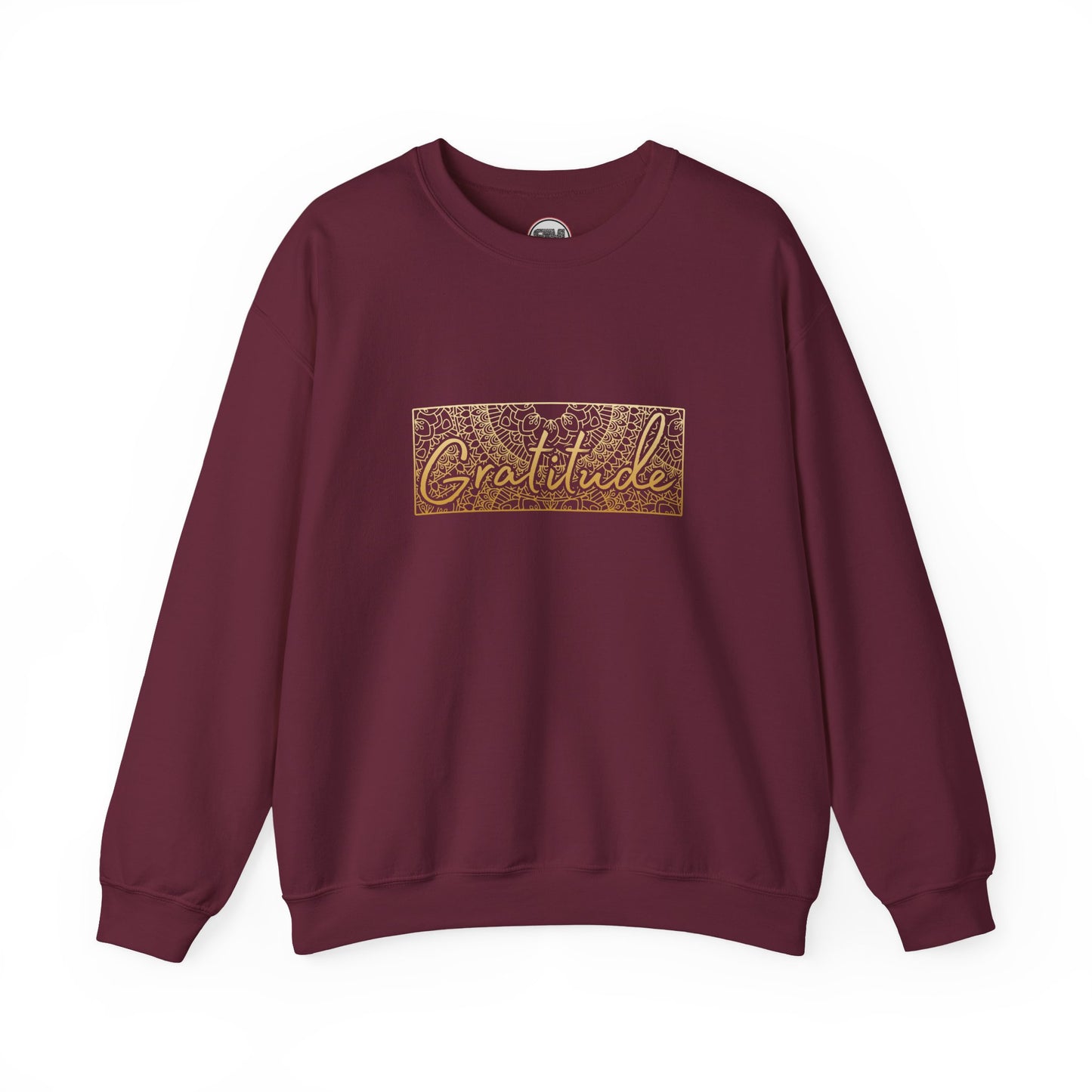 Gratitude Mandala Unisex Sweatshirt, Mindful Graphic Pullover