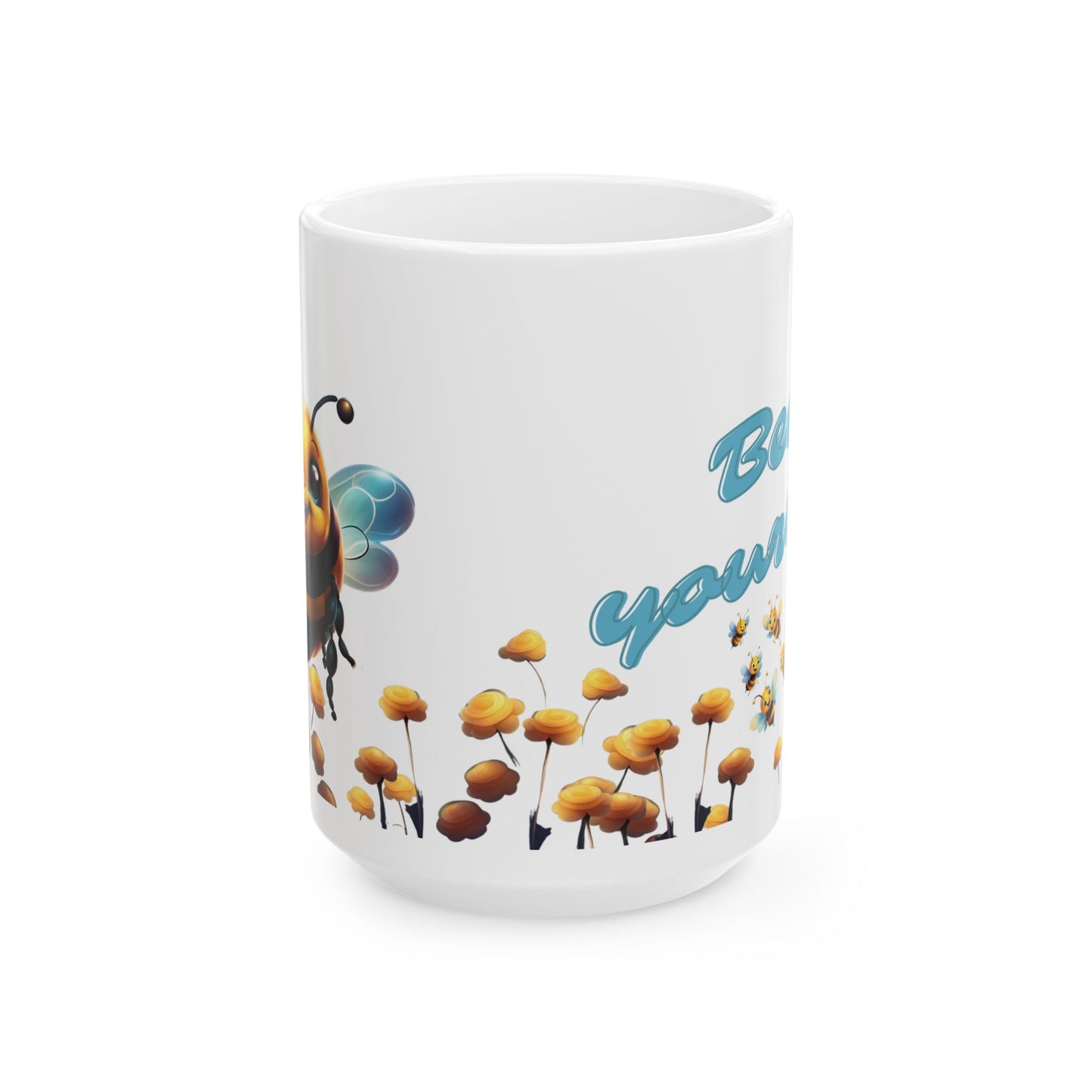 Bee Yourself Ceramic Mug – Inspirational Coffee Cup for Bee Lovers