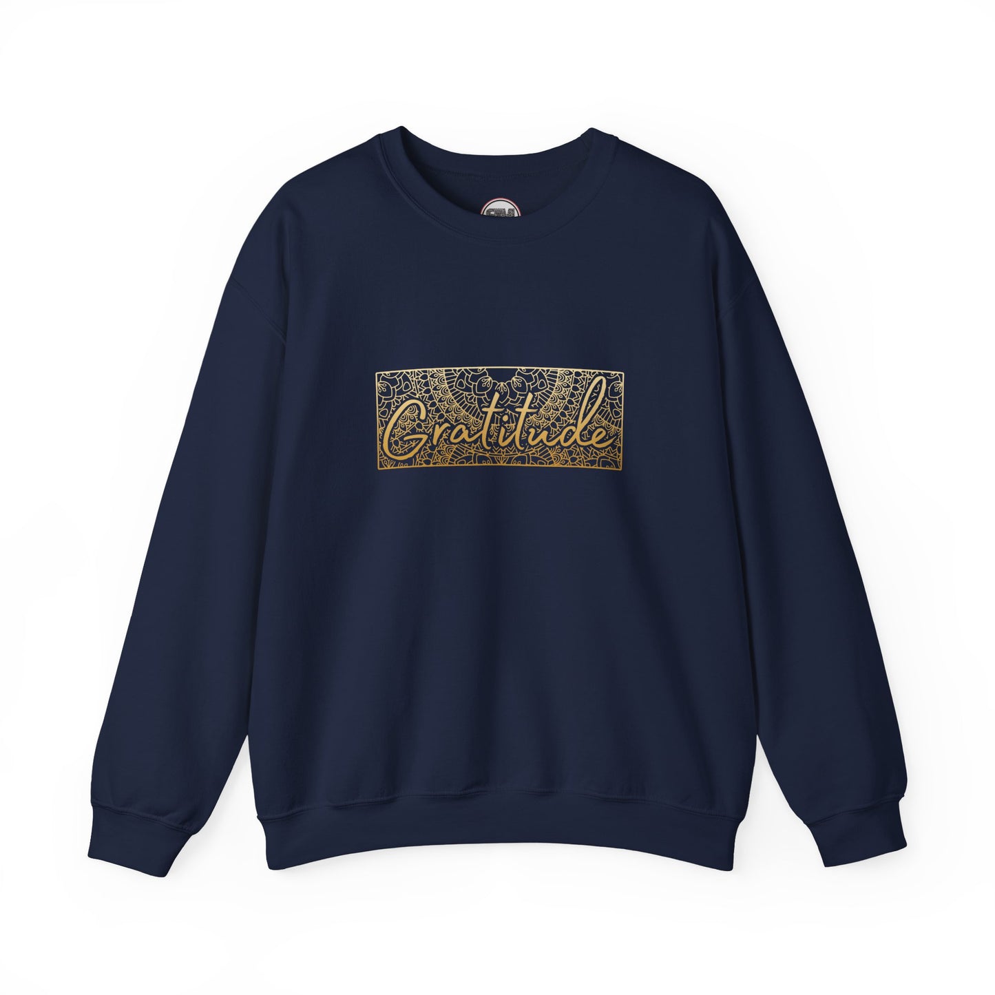 Gratitude Mandala Unisex Sweatshirt, Mindful Graphic Pullover