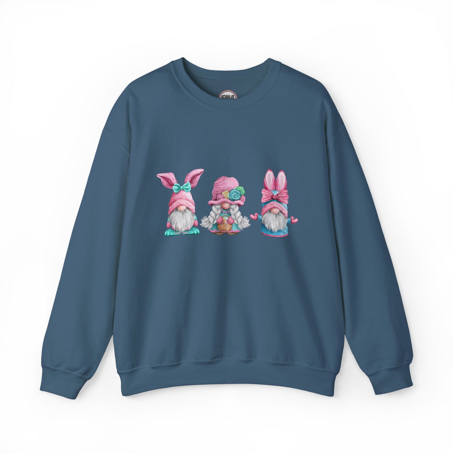 Happy Easter Pastel Gnomes In Bunny Ears Sweatshirt, Cute Spring Gnome Pullover