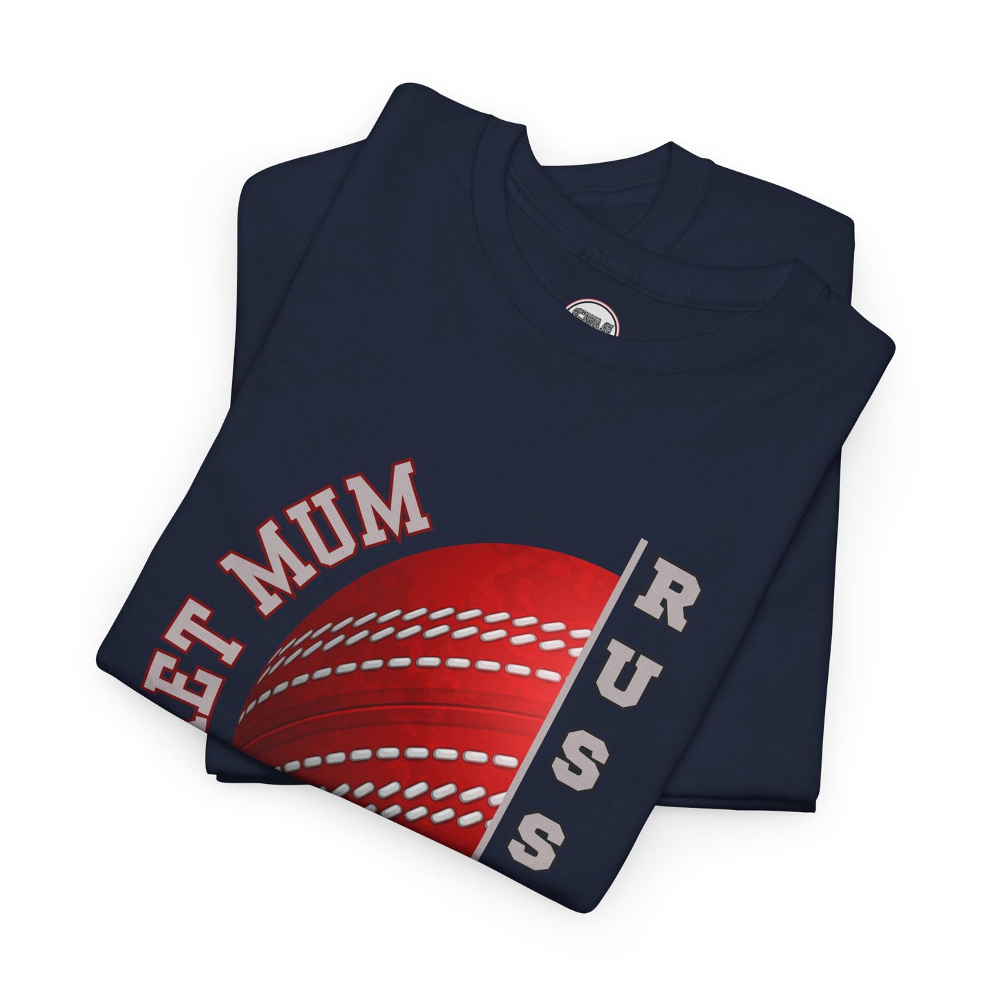Personalised Cricket Mum T Shirt, Custom Name Gift for Cricket Loving Mothers