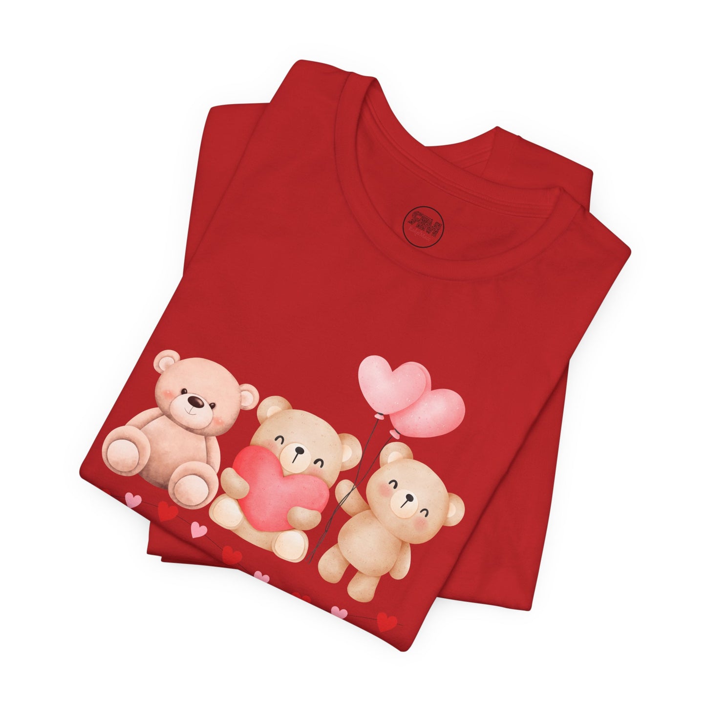 Teddy Bear Valentines Day T Shirt, Cute Love Plush Tee