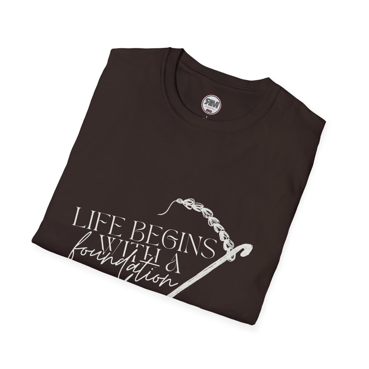 Life Begins With a Foundation Chain Tee