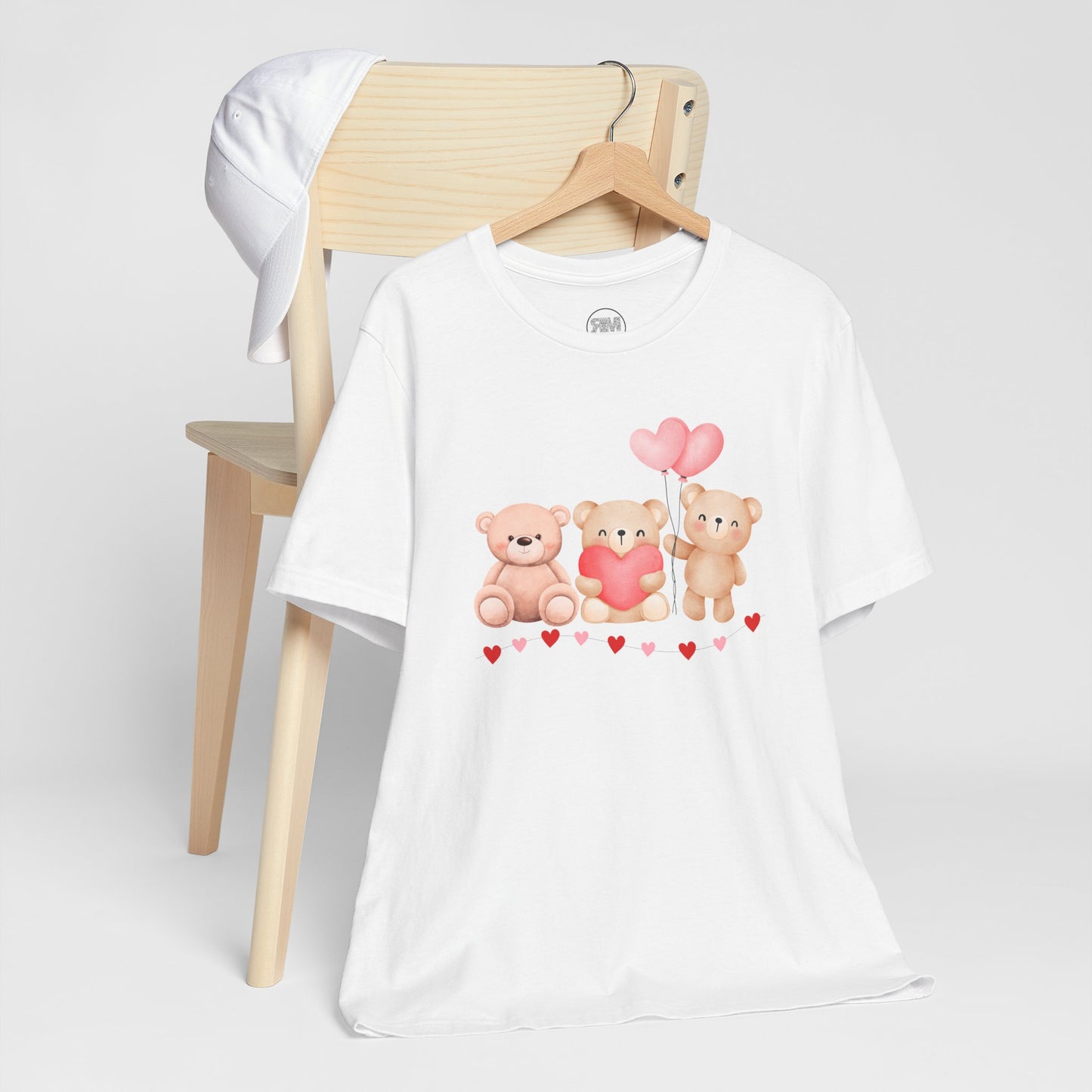 Teddy Bear Valentines Day T Shirt, Cute Love Plush Tee