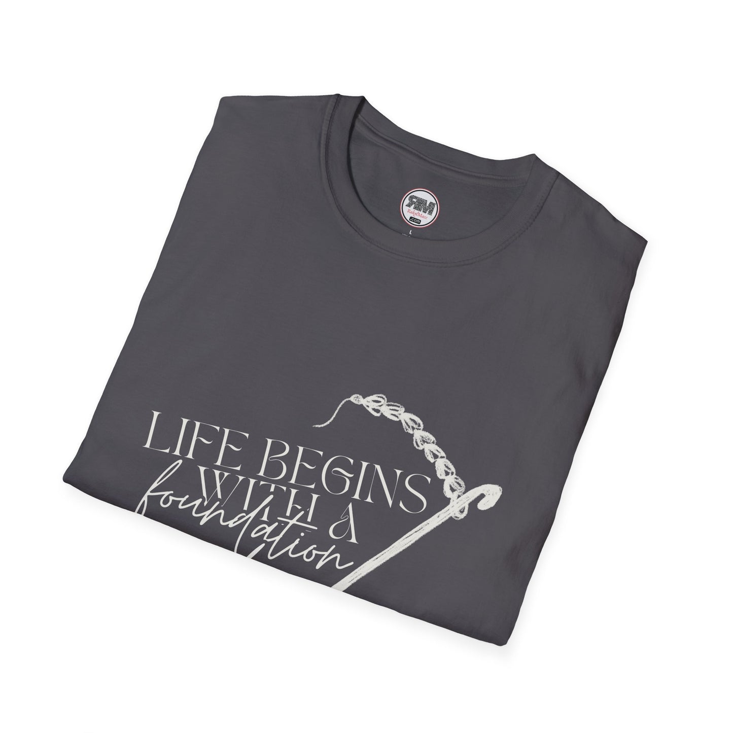Life Begins With a Foundation Chain Tee