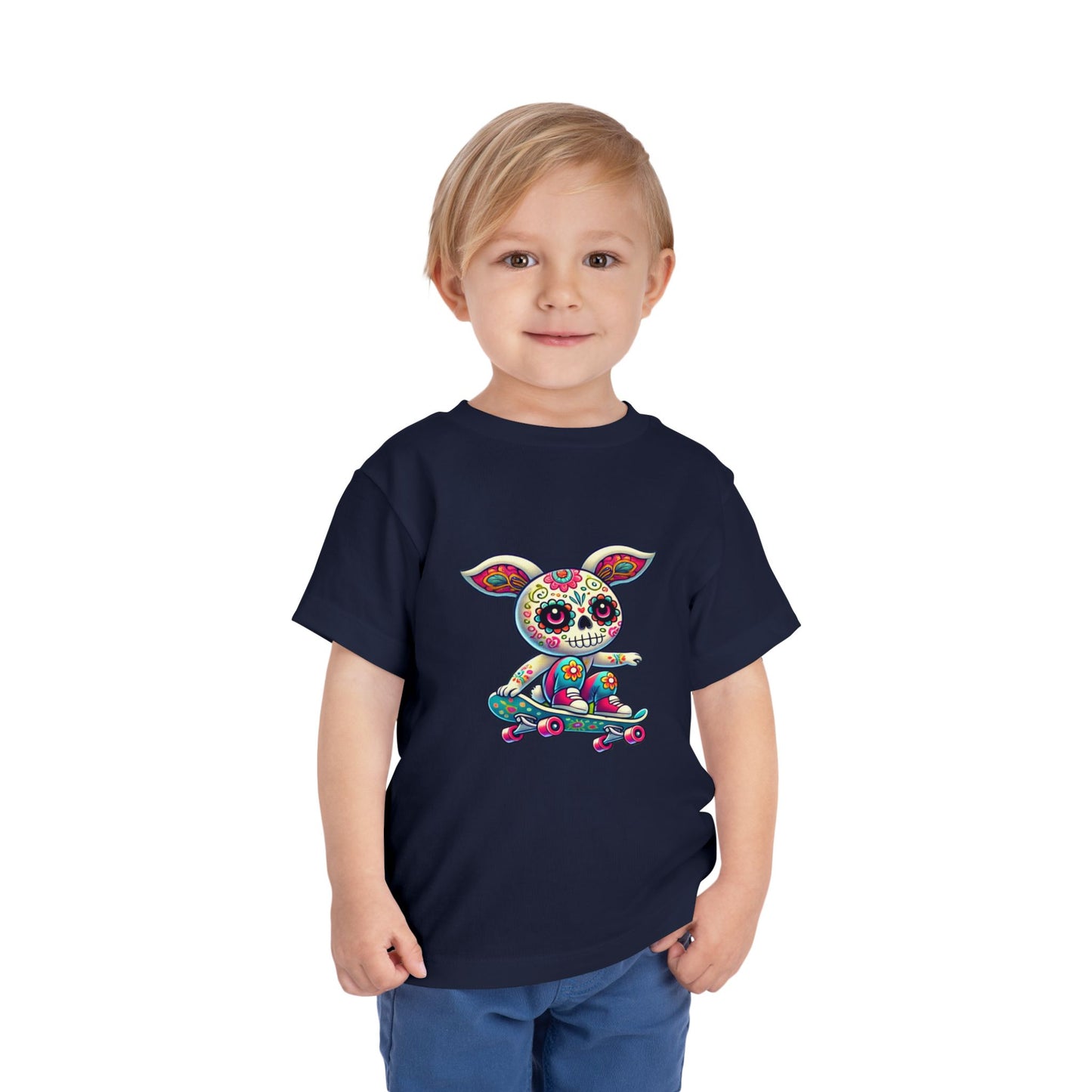 Skater Calavera Bunny Kids Tshirt