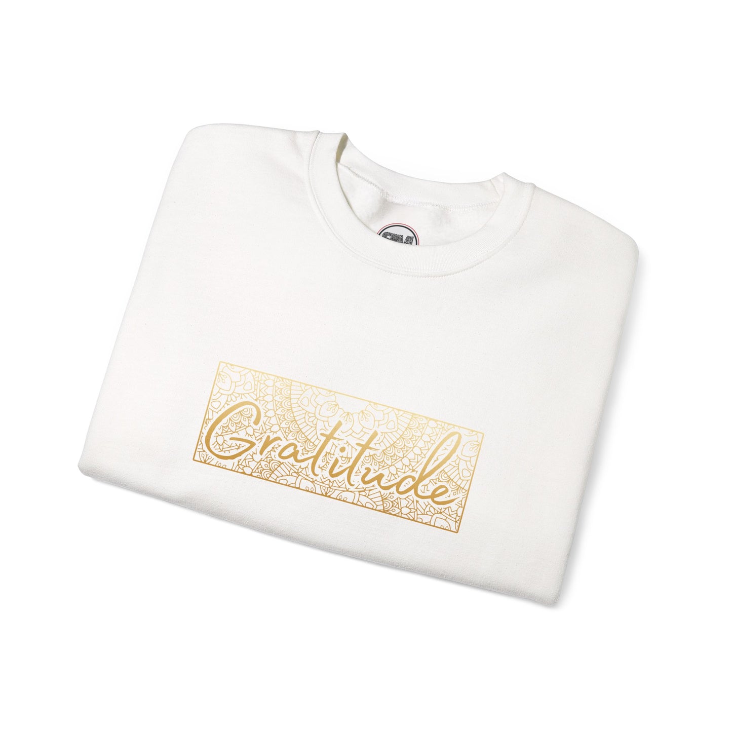 Gratitude Mandala Unisex Sweatshirt, Mindful Graphic Pullover