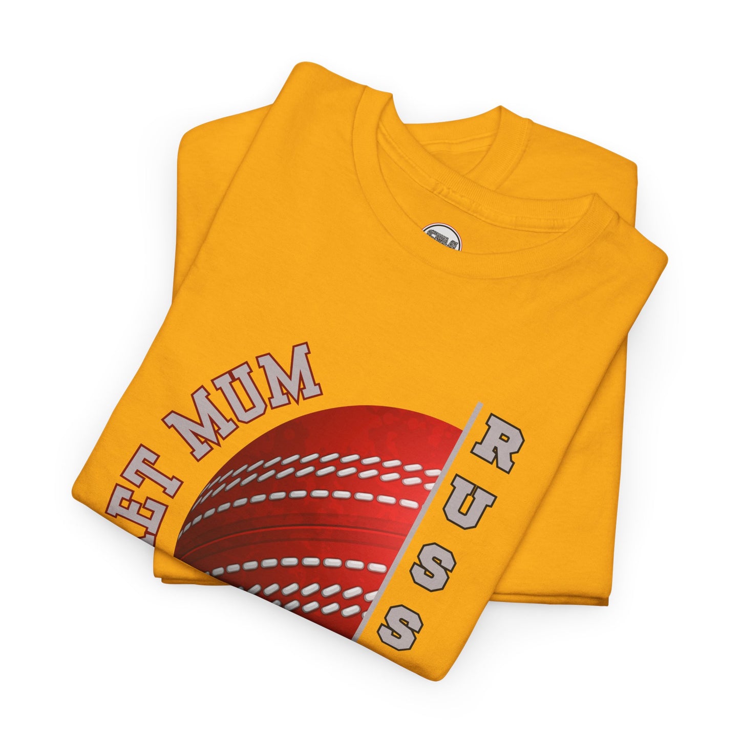 Personalised Cricket Mum T Shirt, Custom Name Gift for Cricket Loving Mothers