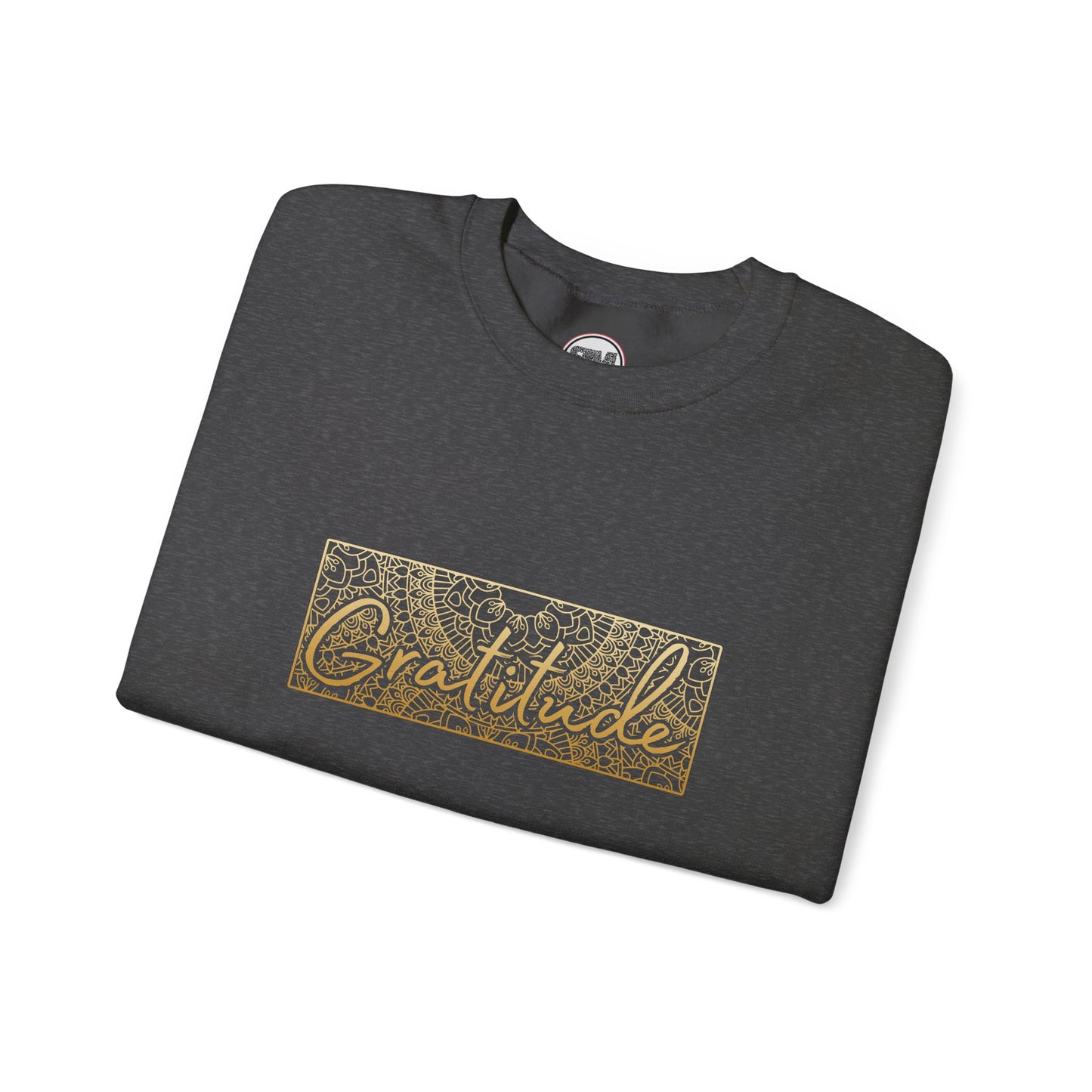 Gratitude Mandala Unisex Sweatshirt, Mindful Graphic Pullover