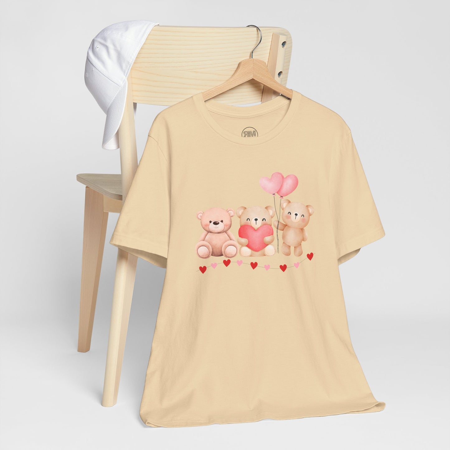 Teddy Bear Valentines Day T Shirt, Cute Love Plush Tee