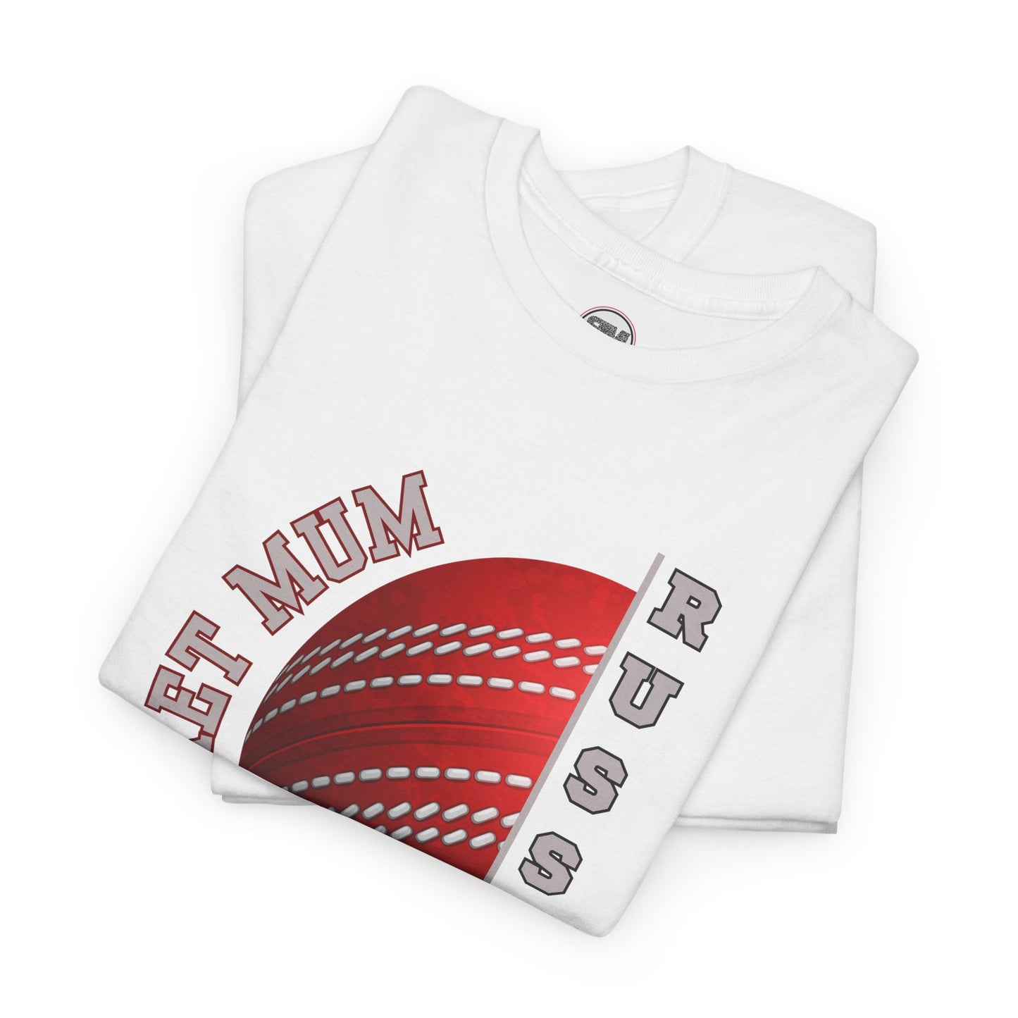 Personalised Cricket Mum T Shirt, Custom Name Gift for Cricket Loving Mothers