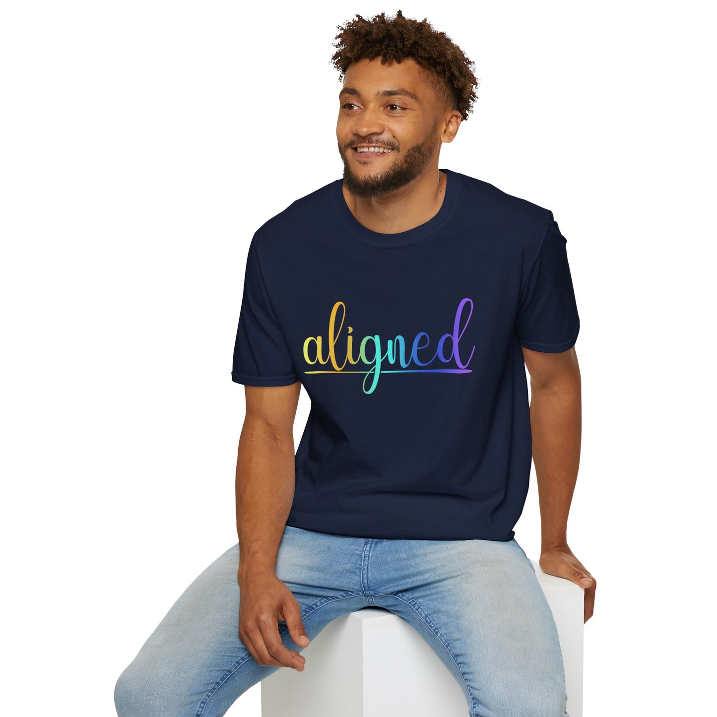 Aligned Ombre Unisex Tee