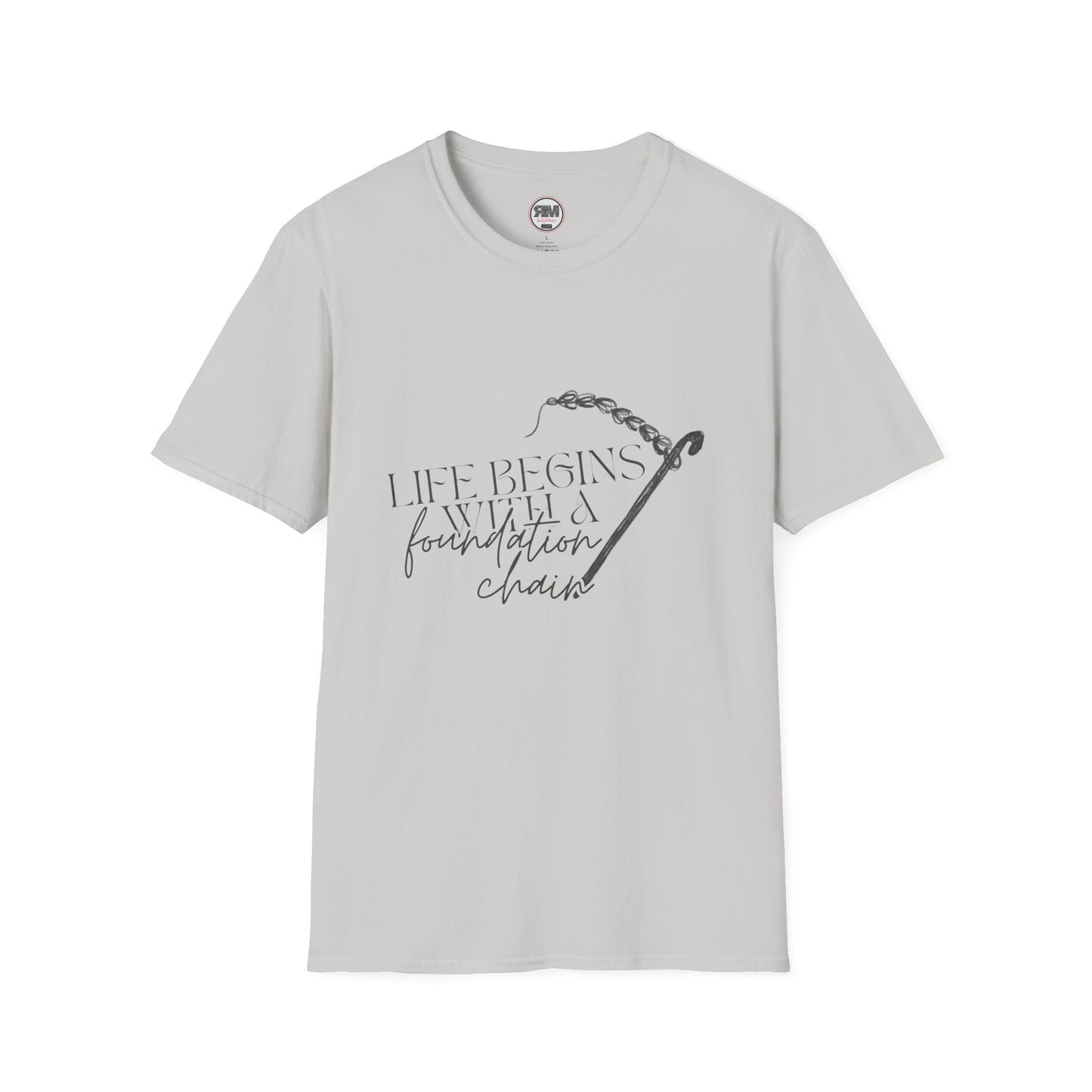 Life Begins With a Foundation Chain Tee