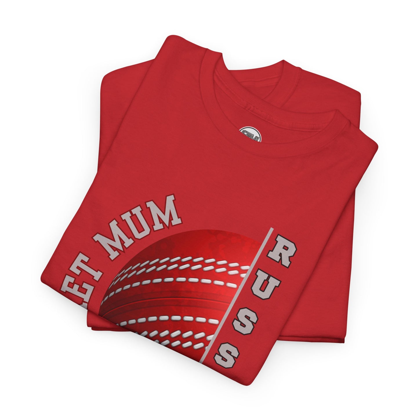 Personalised Cricket Mum T Shirt, Custom Name Gift for Cricket Loving Mothers