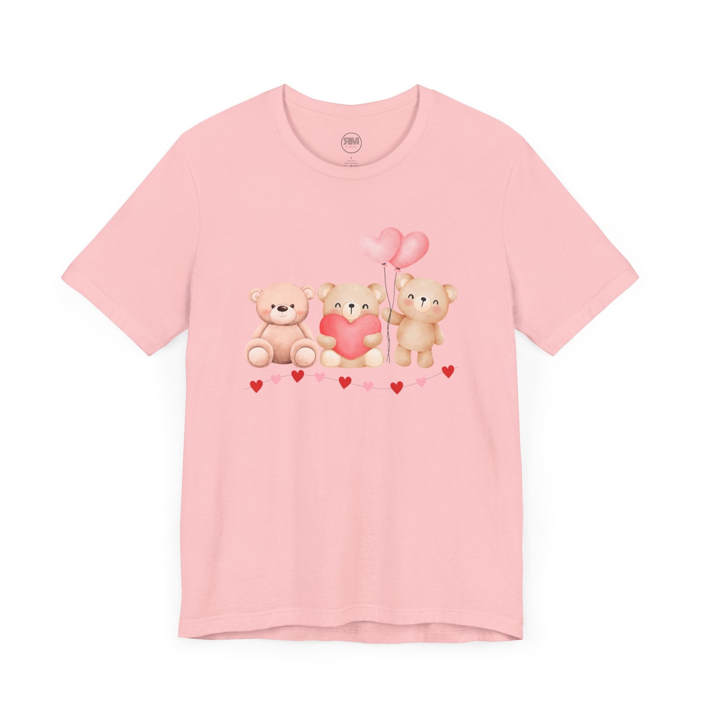 Teddy Bear Valentines Day T Shirt, Cute Love Plush Tee