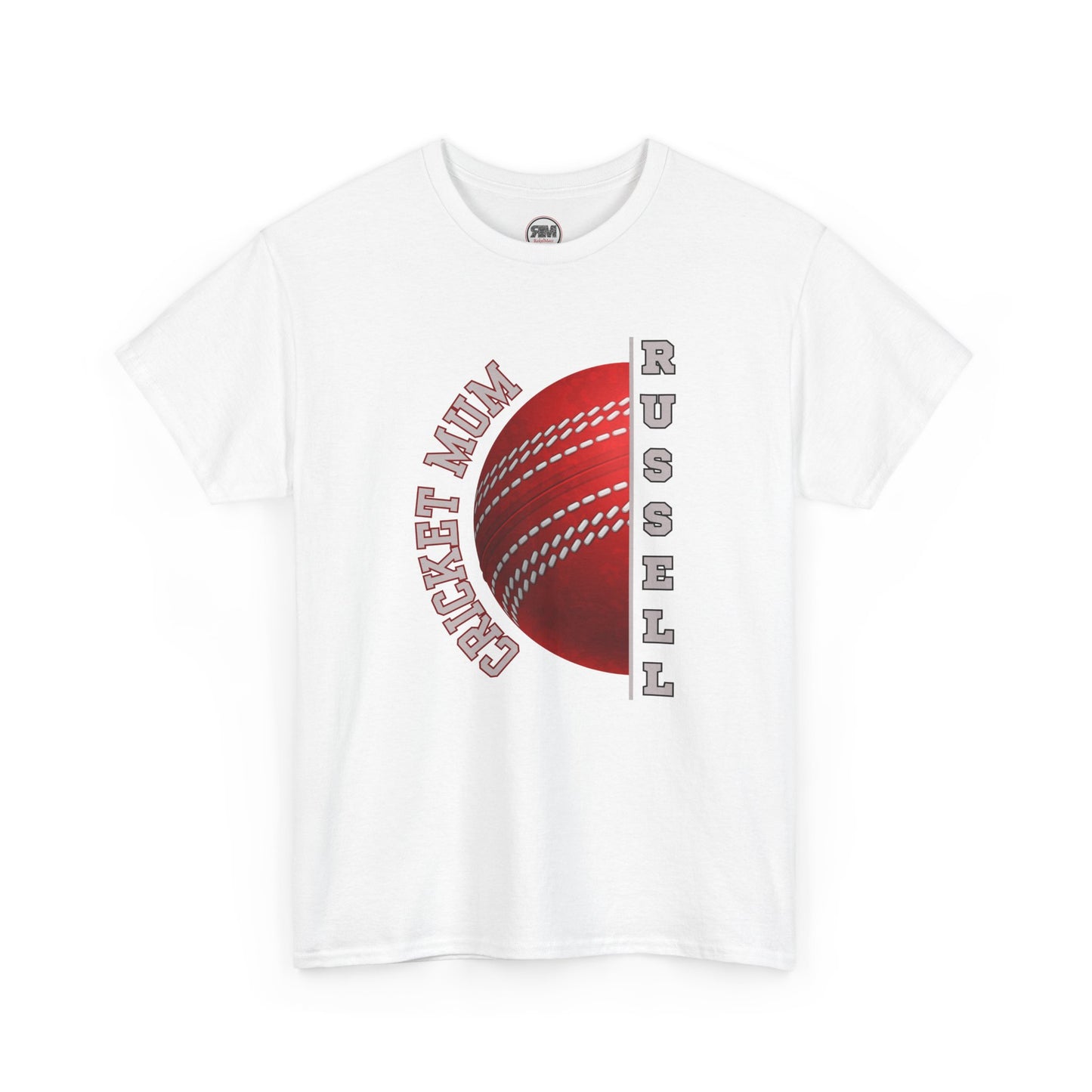Personalised Cricket Mum T Shirt, Custom Name Gift for Cricket Loving Mothers