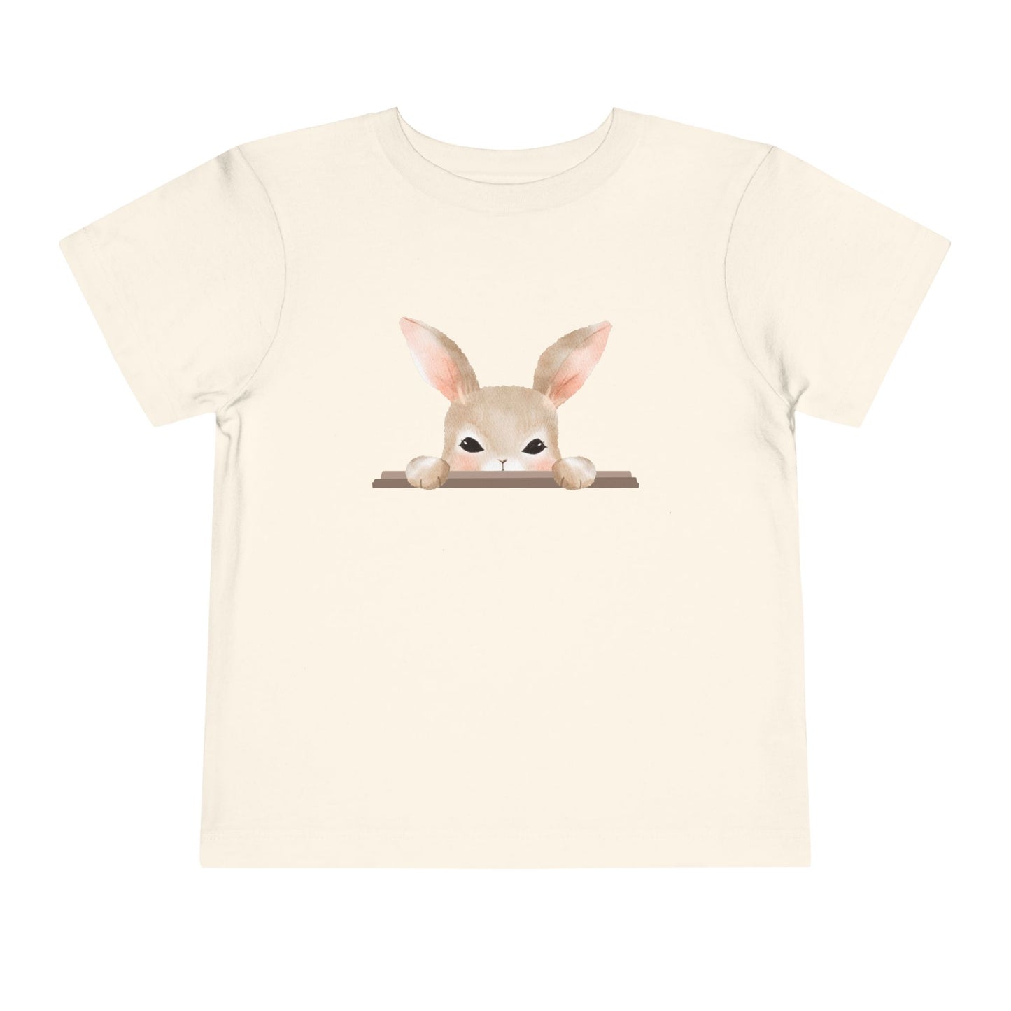 Peeking Bunny Toddler T Shirt, Cute Easter Rabbit Toddler Tee