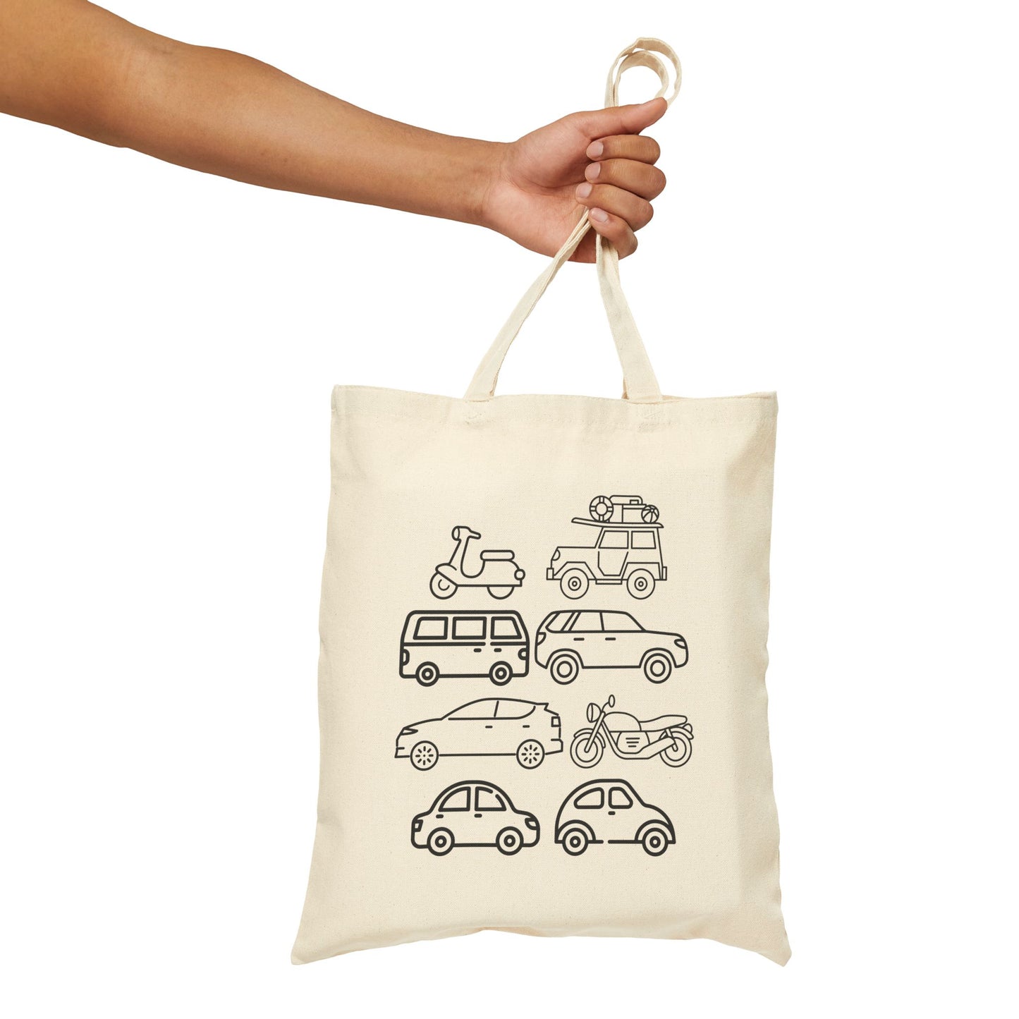 Coloring In Personalized Canvas Tote Bag, Custom Name Book Tote to Color Yourself