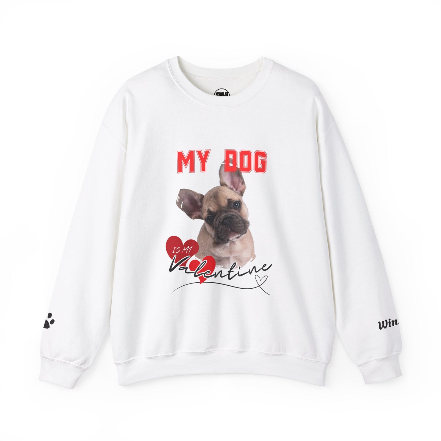 Custom My Cat or Dog Is My Valentine Sweatshirt, Personalized Pet Valentine Gift