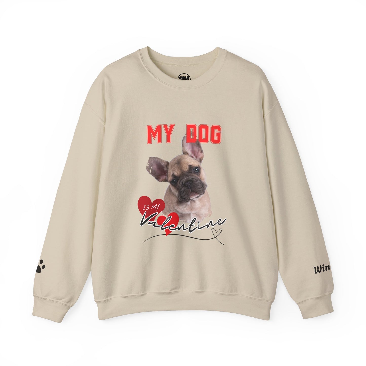 Custom My Cat or Dog Is My Valentine Sweatshirt, Personalized Pet Valentine Gift