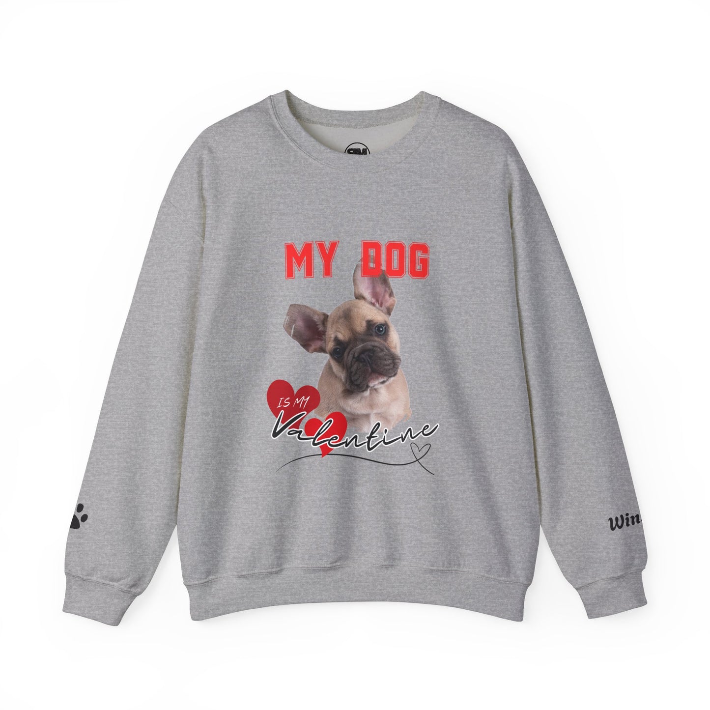 Custom My Cat or Dog Is My Valentine Sweatshirt, Personalized Pet Valentine Gift