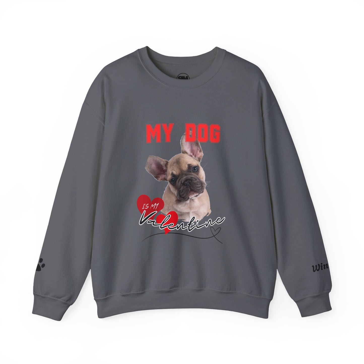 Custom My Cat or Dog Is My Valentine Sweatshirt, Personalized Pet Valentine Gift