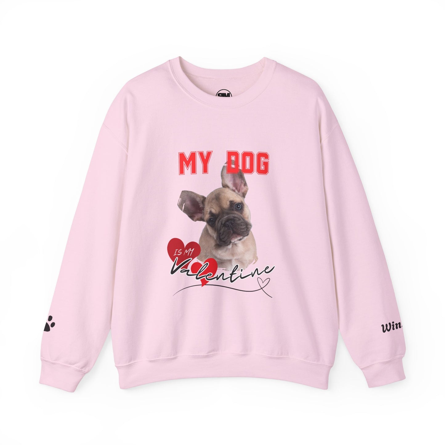 Custom My Cat or Dog Is My Valentine Sweatshirt, Personalized Pet Valentine Gift