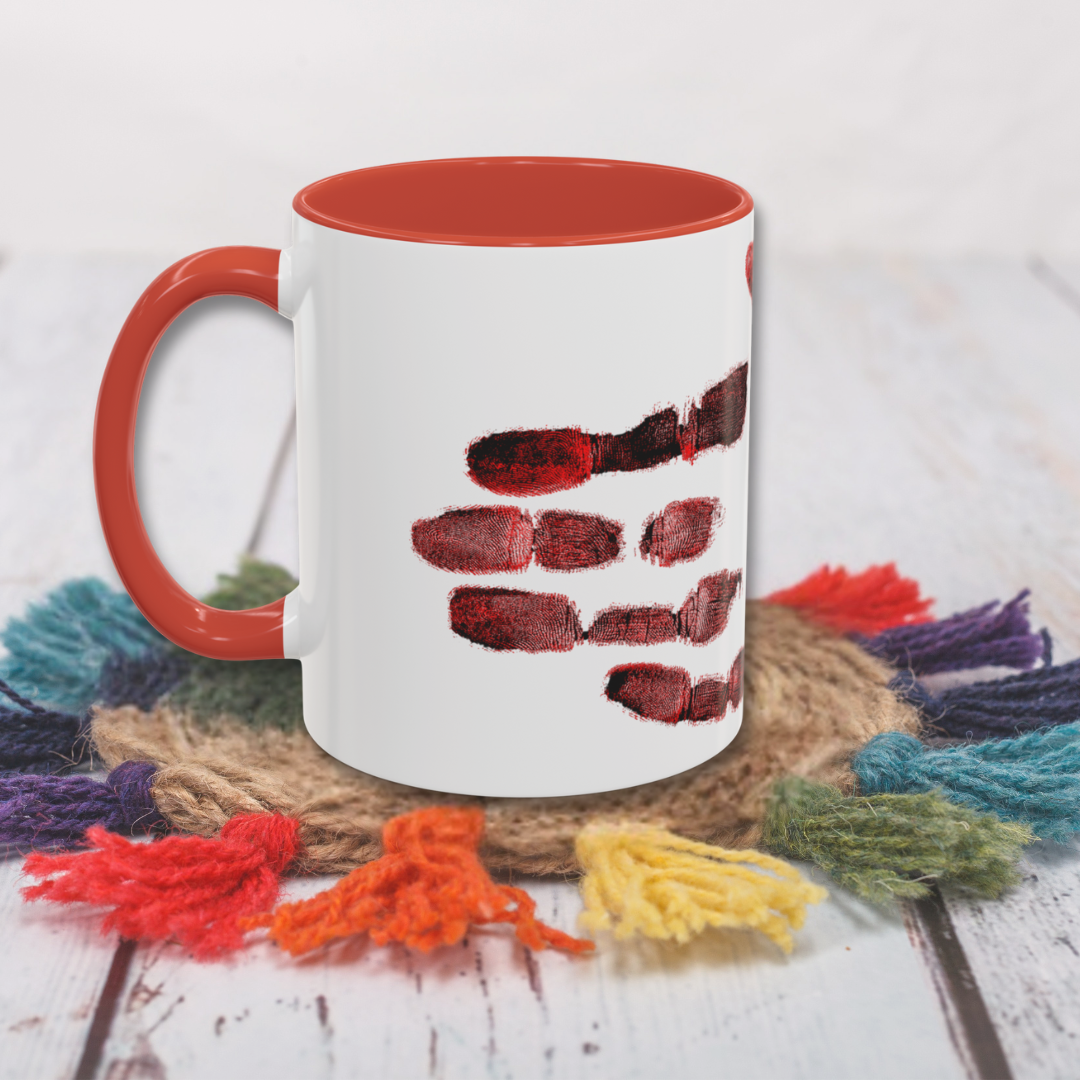 Bloody Handprint Horror Mug – Creepy Gothic Ceramic Coffee Cup