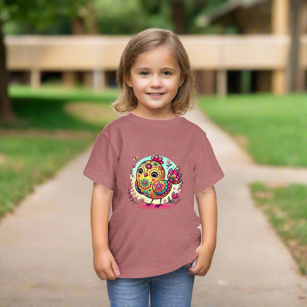 Calavera Sugar Skull Easter Chick Kid's Tshirt