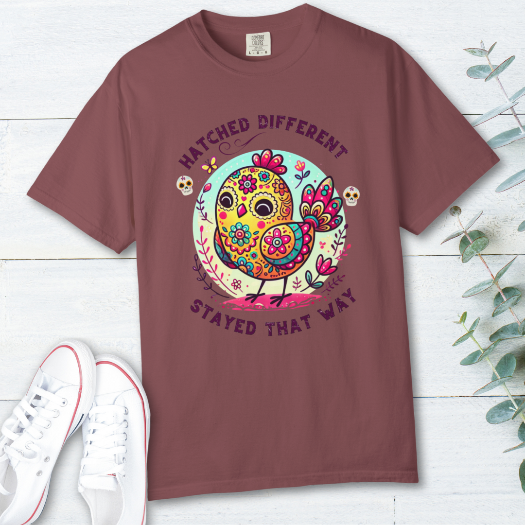 Just a Girl Who Loves Chickens Hens and Wildflowers T Shirt